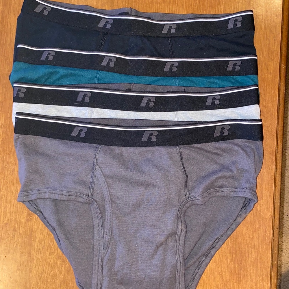 RUSSELL briefs men’s size L 36-38 poly/cotton/spdx